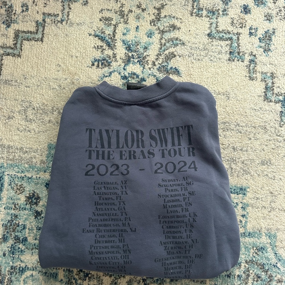 Blue Taylor Swift The Eras Tour crewneck